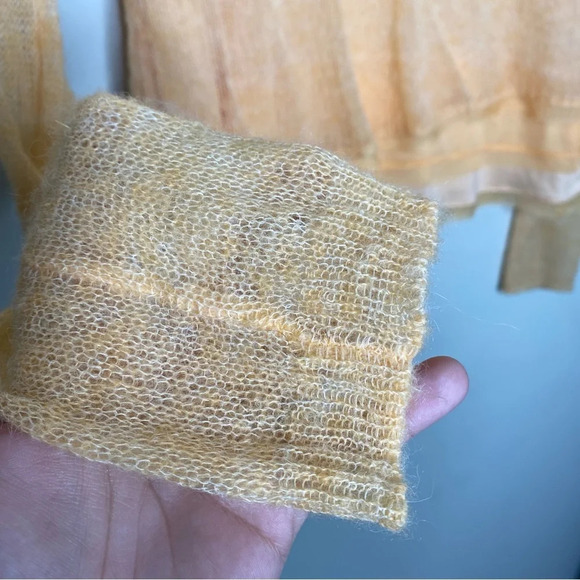 ✨NWT Anthropologie Knitted & Knotted Orange Alpaca Wool Alessia Sweater Size XS - Picture 5 of 9